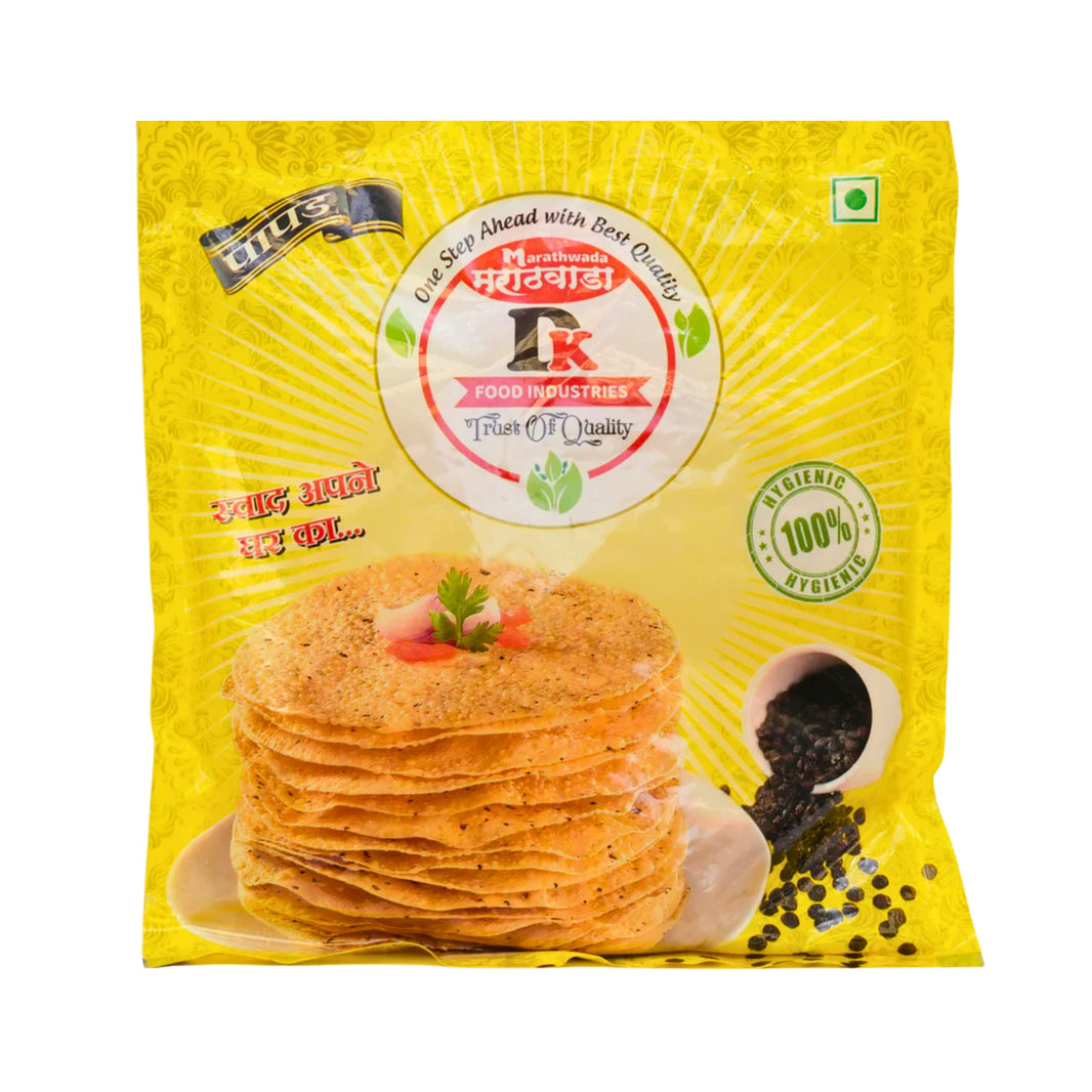 DINATURE, Udid Papad, Handmade with High-Quality Ingredients, Crispy, Flavorful, Pack of 200 gms