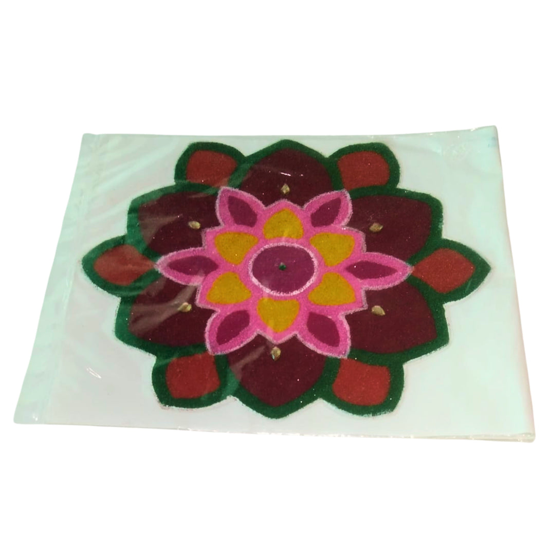 NAMA FUSION, Circle Ready Design Rangoli Template, Yogiraj SHG, Local Craftsmanship, Pack of 1 no