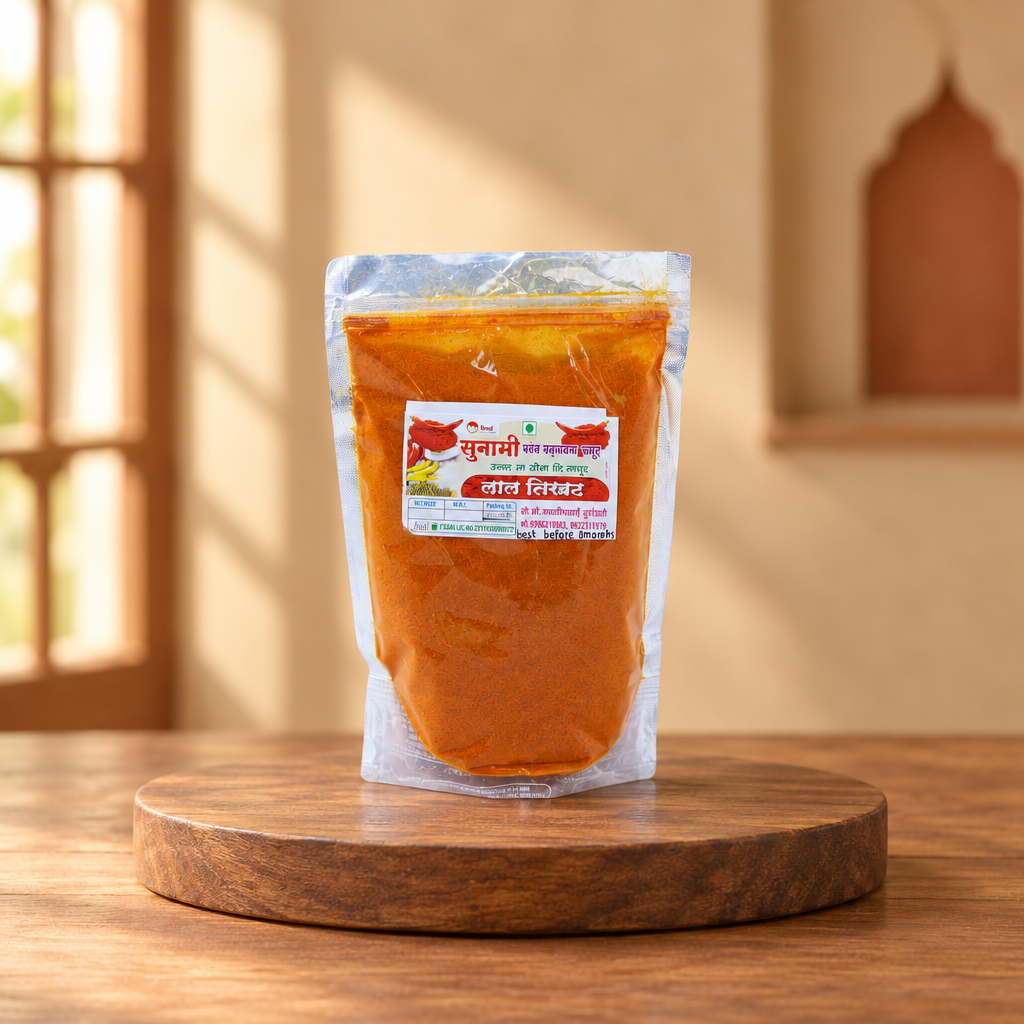 SUNAMI Red Chilli Powder (Lal Tikhat), 2 × 250 g
