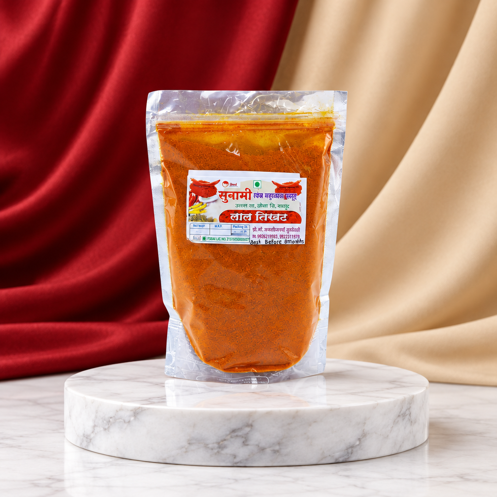 SUNAMI Red Chilli Powder (Lal Tikhat), 2 × 250 g