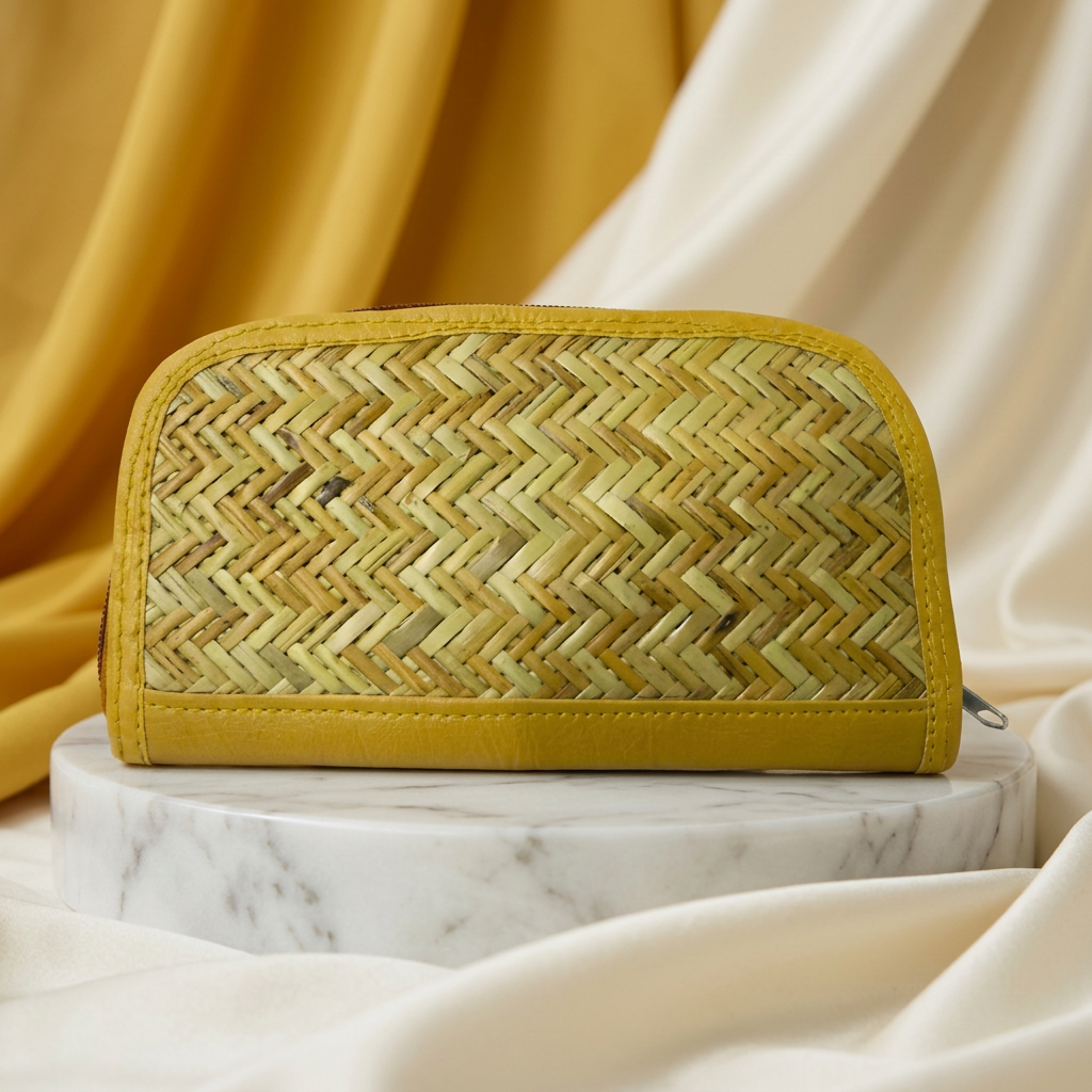 DIKSHA BAMBOO ART, Bamboo Purse, Natural Wood, Local Craftsmanship