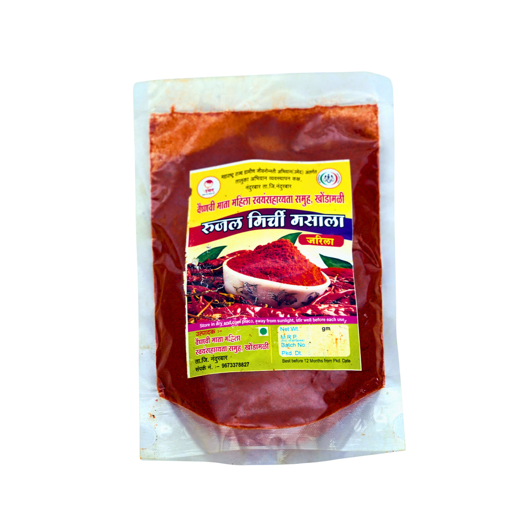 RUJAL MIRCHI MASALA Jarila Tez Mirchi Powder Pack of 250 gm Extra Spicy Red Chilli Powder