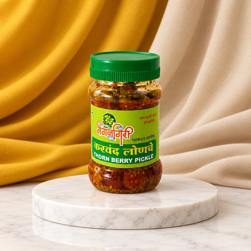 SHRI Gagangiri Karavand Pickle, Natural Ingredients, No Artificial Essence, Pack of 200 gms