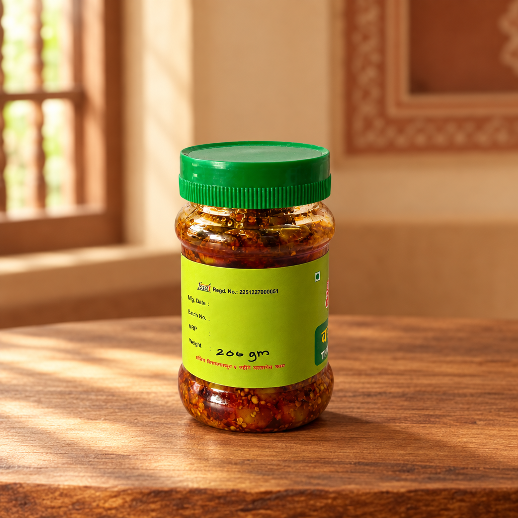 SHRI Gagangiri Karavand Pickle, Natural Ingredients, No Artificial Essence, Pack of 200 gms