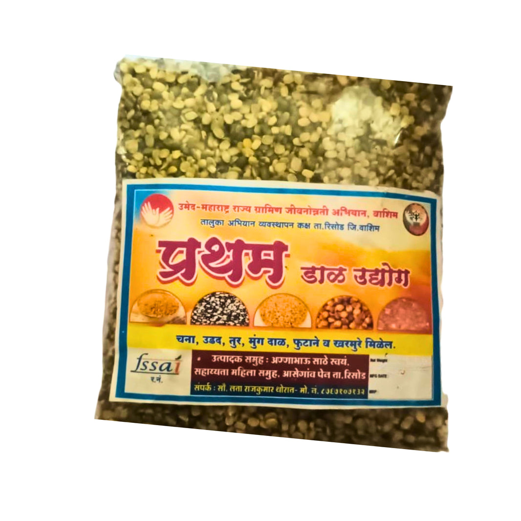 PRATHAM Dal – Mung Dal - Premium Quality, Handmade with Care, Authentic, Durable - Pack of 500 gm