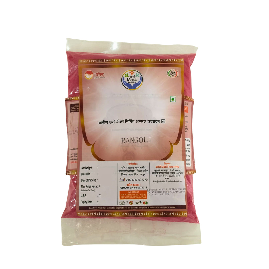 RANI HIRAI Red Rangoli Powder Pack Of 500gm Auspicious Traditional Decorative Floor Art Festival Celebration Authentic Quality