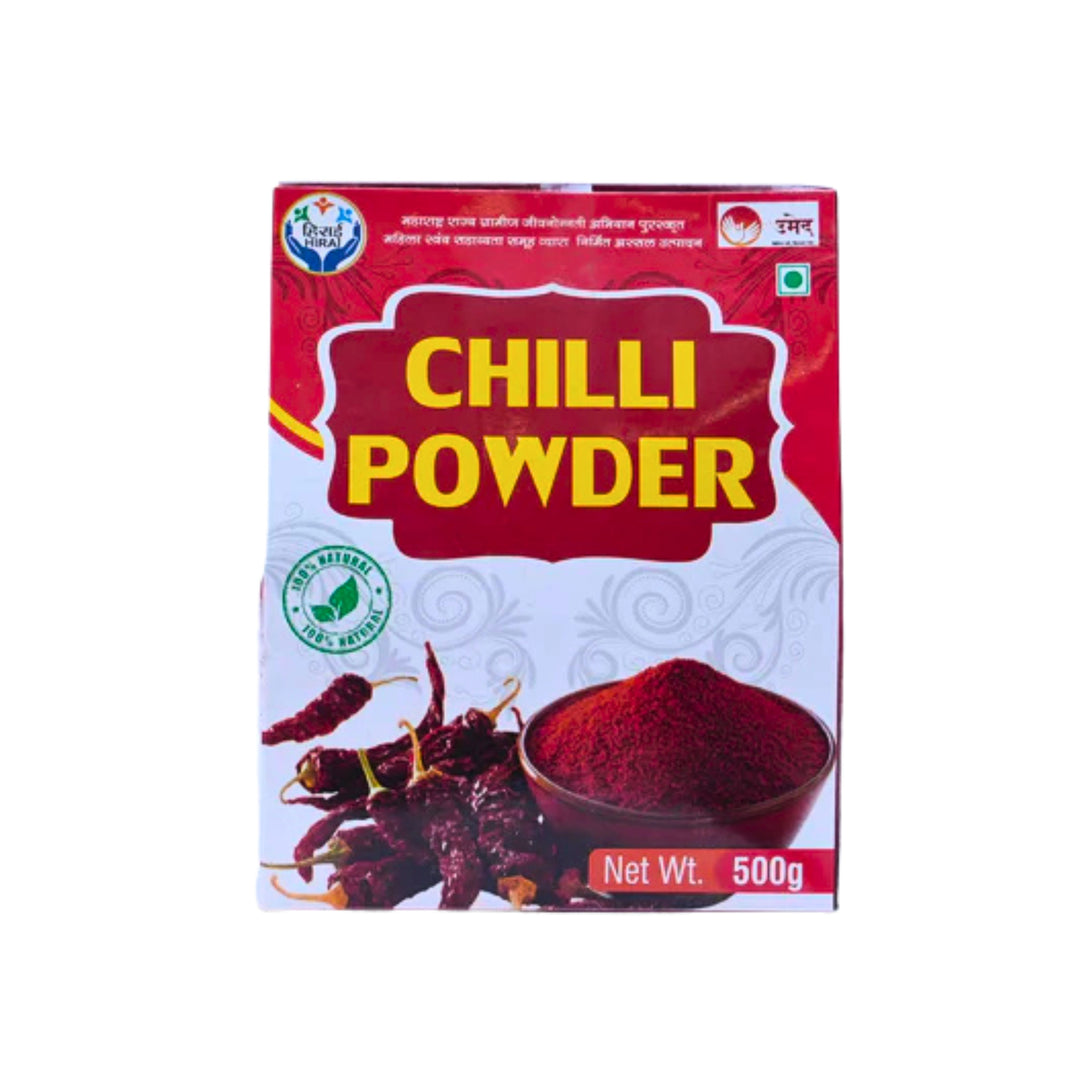 HIRAI Chilli Powder, Kalyani Shg, Premium Quality, Natural, Healthy, Pack of 500 gms