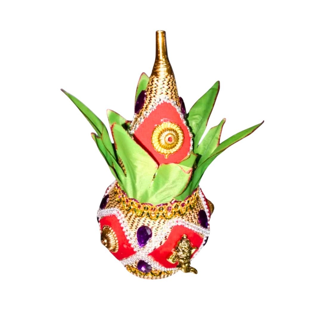 JAY MALHAR Rukhvatacha Kalash Traditional Wedding Ritual Kalash Symbol Of Prosperity Authentic Maharashtrian Cultural Design Solapur 1 Piece
