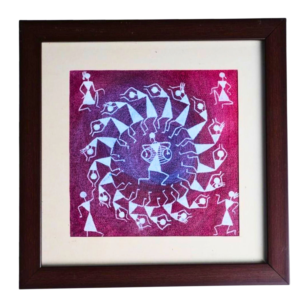 WARLI ARTS Warli Painting Frame 1D Painting | Perfect for Daily Use, Rich Aroma, Chemical-Free, High Nutritional Value | Pack of 1pc