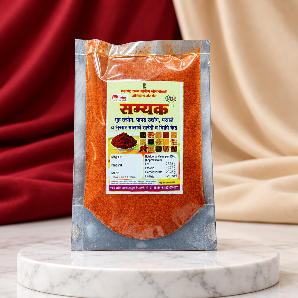 SAMYAK Mirachi Powder Pack Of 250g Premium Red Chilli Powder Rich Color Spicy Flavor