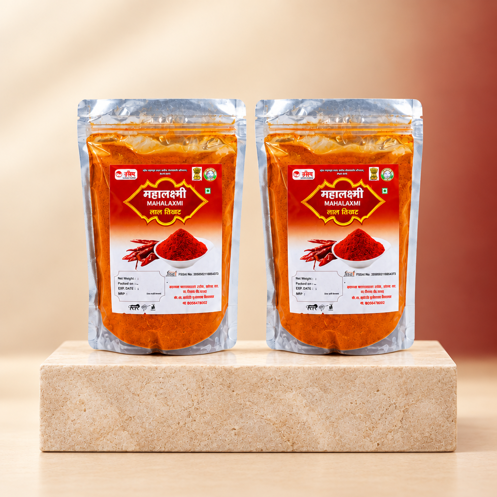 MAHALAKSHMI Red Chilli Powder (Lal Tikhat), 2 × 250 g