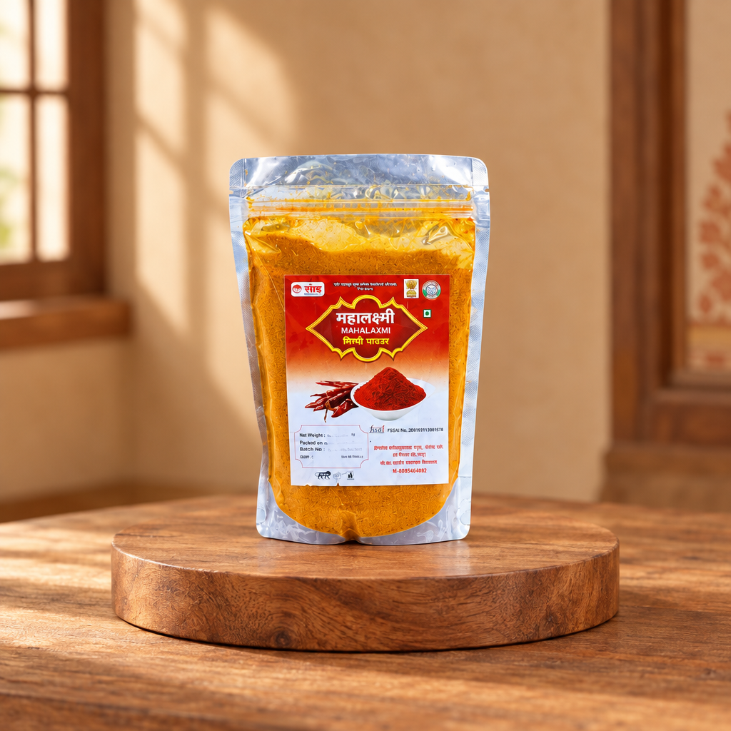 MAHALAKSHMI, Red Chilli Powder, Lal Tikhat, Dattatray SHG, No Added Colours & No Preservatives, Pack Of 250 gm