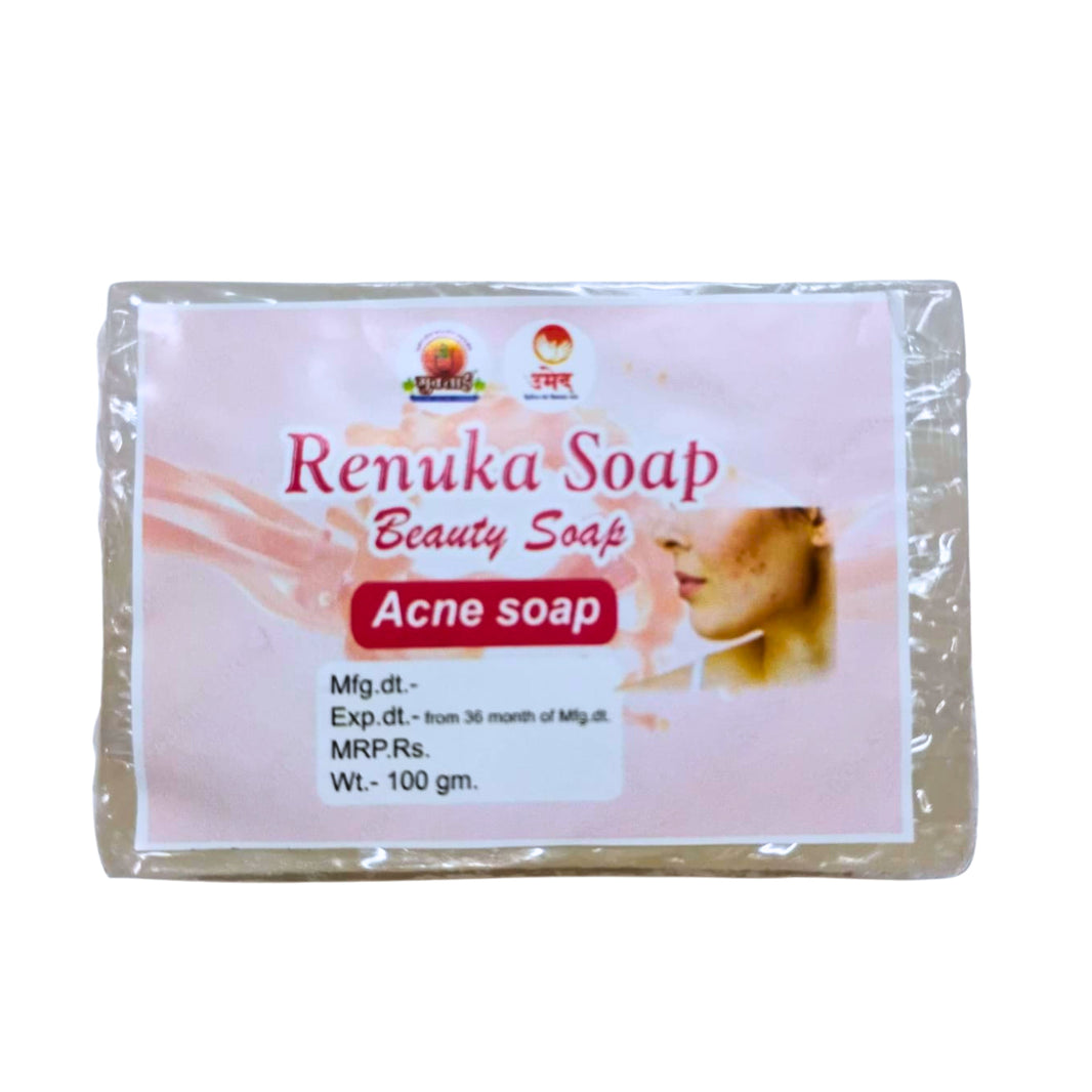 SHRADHA SABURI - Acne Soap 100 gm | Handmade, Wholesome, 100% Natural, No Additives | 100 GM