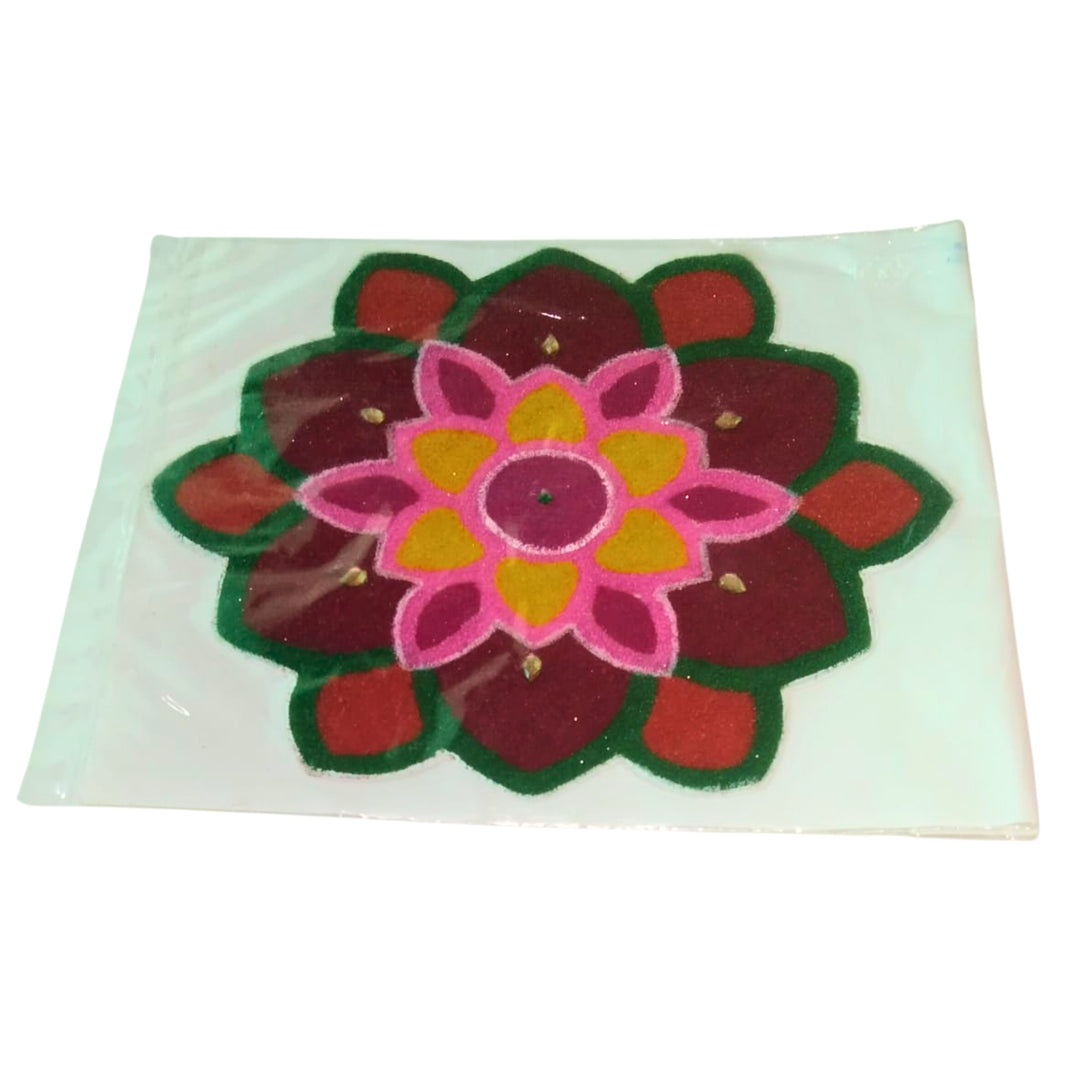 NAMA FUSION, Ready Circle Rangoli Template, Yogiraj SHG, Local Craftsmanship, Pack of 1 no