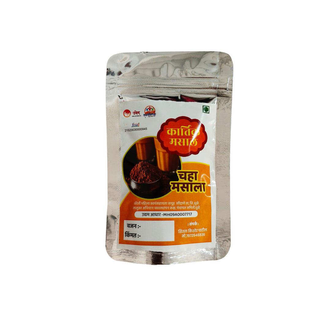 KARTIK MASALE Chaha Masala Pack Of 100gm Aromatic Tea Spice Blend Rich Flavour Masala Chai Traditional Refreshing Premium Quality