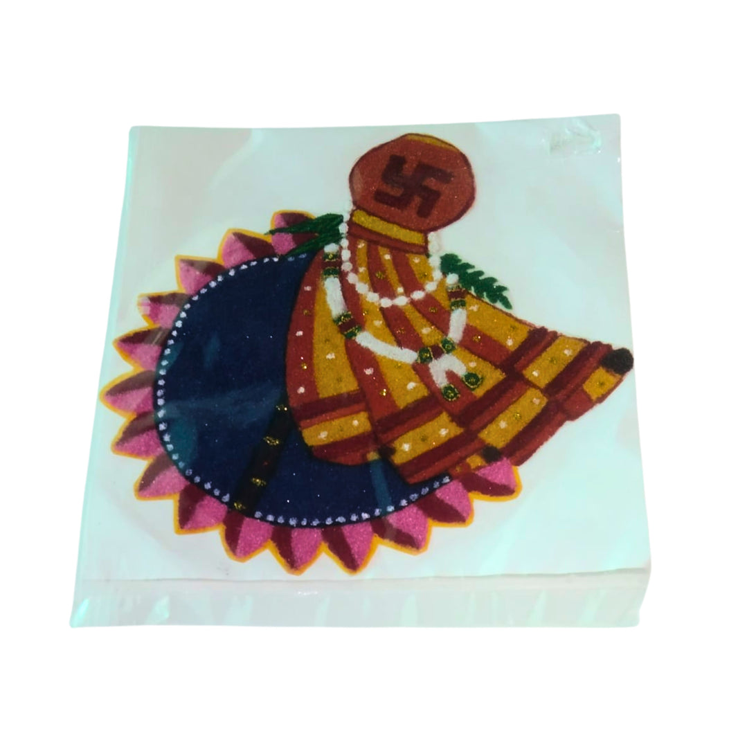 NAMA FUSION, Ready Gudi Rangoli Template, Yogiraj SHG, Local Craftsmanship, Pack of 1 no