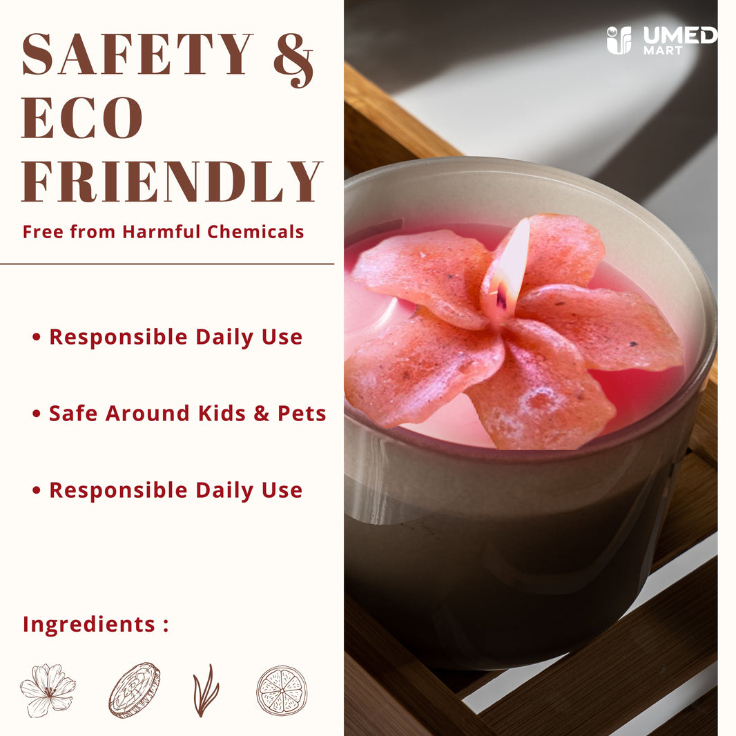 Mauli Mahila SHG, Colorful Floral Scented Wax Candles, Pack Of 6,