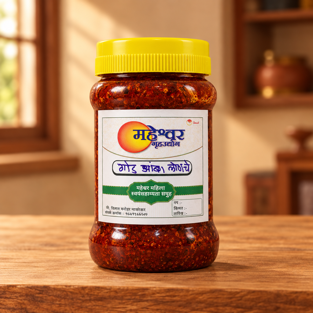 MAHESHWAR, Sweet Mango Pickle, Natural Ingredient, No Artificial Essence,Pack of 100 gm