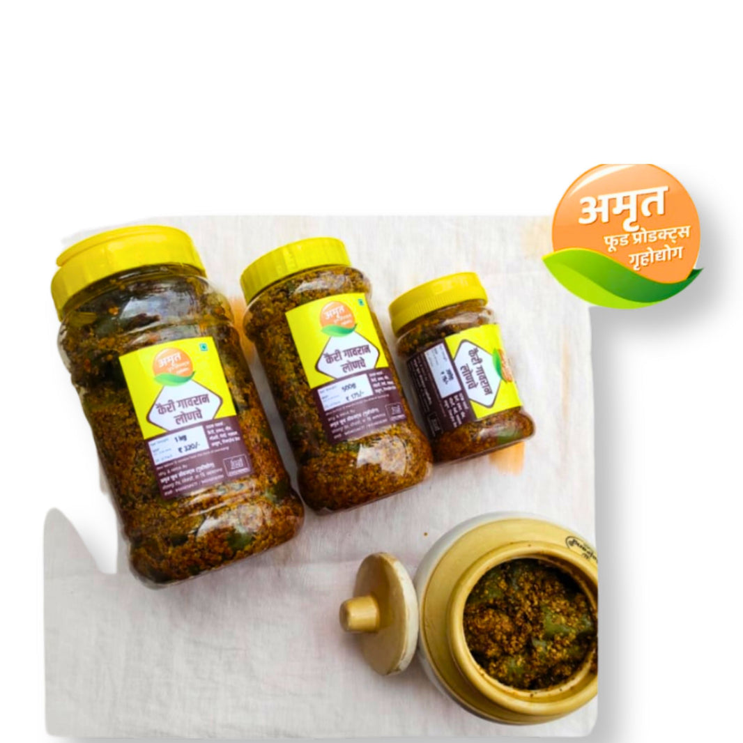 AMRUT Kairi masala pickle,Natural Ingredients, No Artificial Essence, Pack of 1000 gms