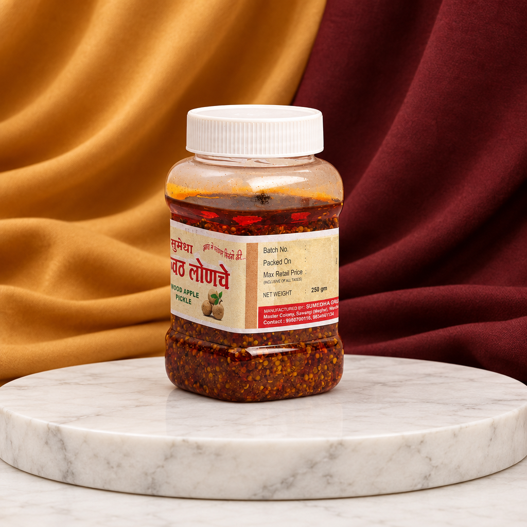 VARDHINI Wood Apple (Kavat) Pickle, 250 g | No Artificial Essence