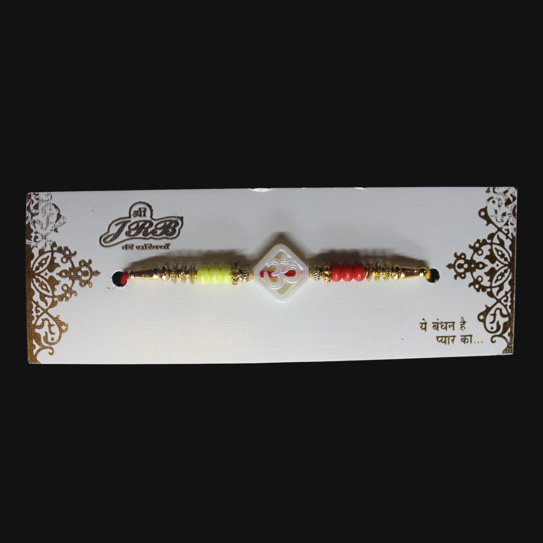 Panchashil, Artisan Handcrafted Om Beaded Rakhi Bracelets, Local Craftsmanship,Pack Of 1