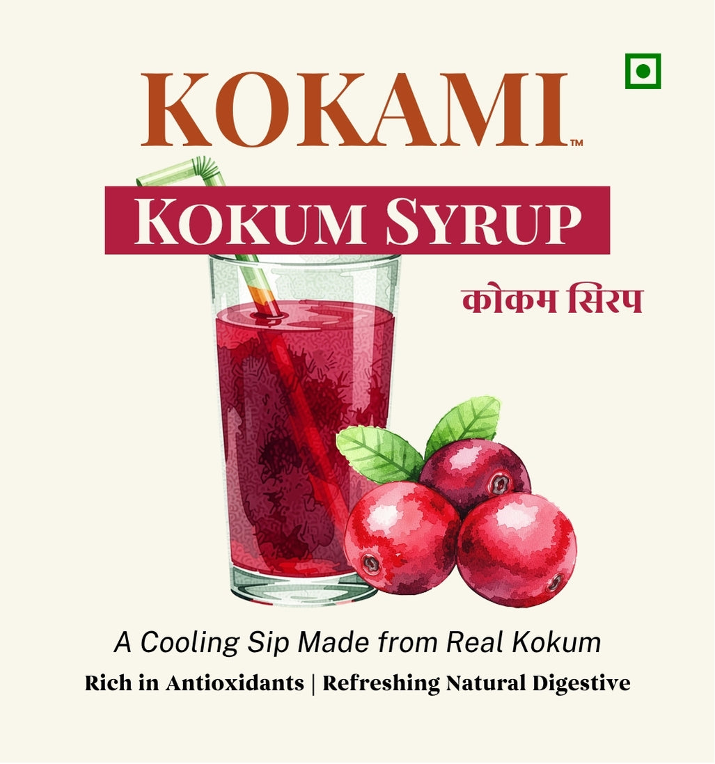 KOKAMI Kokum Sharbat, Durgalaxmi SHG, Natural Ingredients, No Artificial Essence, Pack of 500 ml