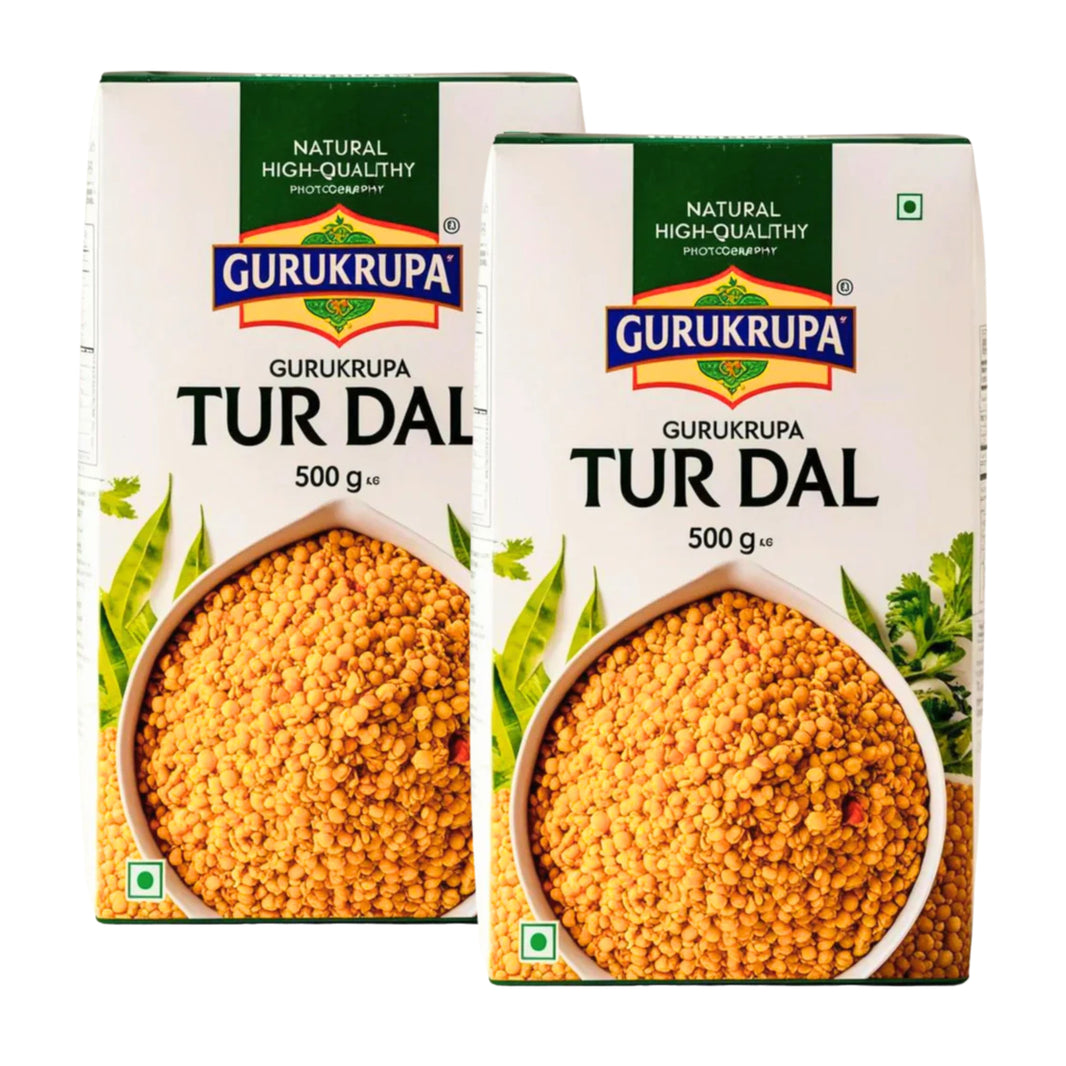 GURUKRUPA Tur Dal, Natural, Healthy, Best Quality, 500 gms X Pack of 2
