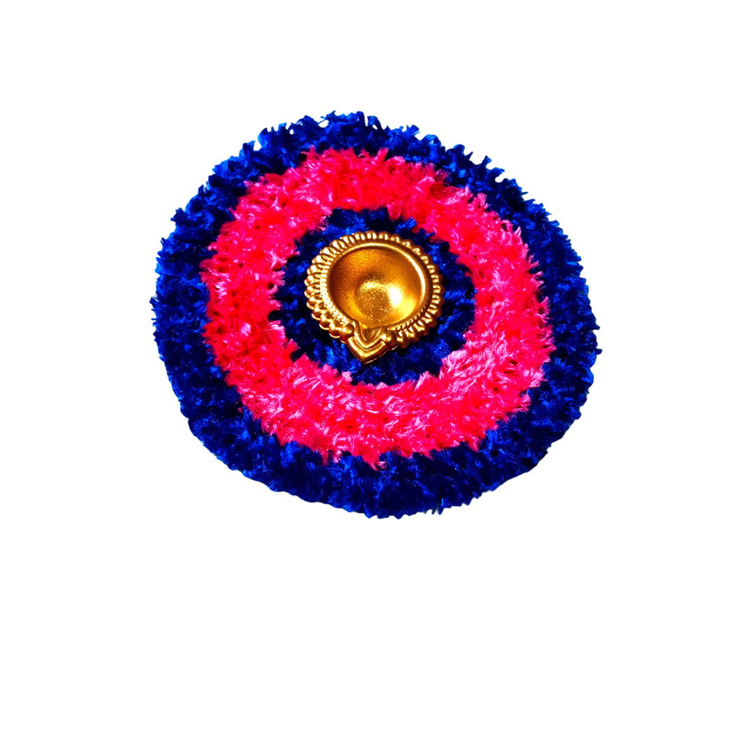 DEVLEKAR BANDHU Diya Mat Type 1 Pack Of 1 Item Traditional Decorative Festive Floor Accent