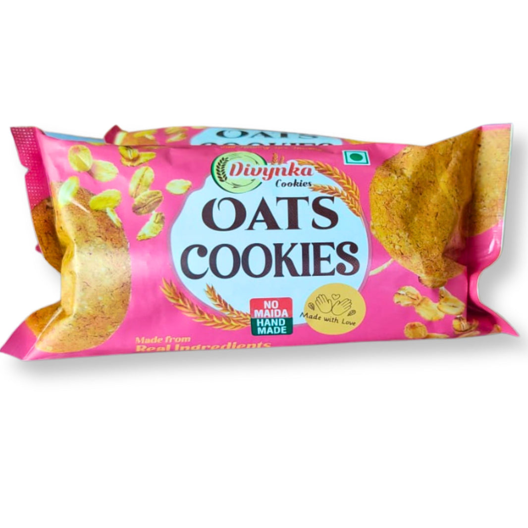 DIVYNKA Hand-made Oats Cookies,No Maida, No Artificial colour, Pack of 100 gm