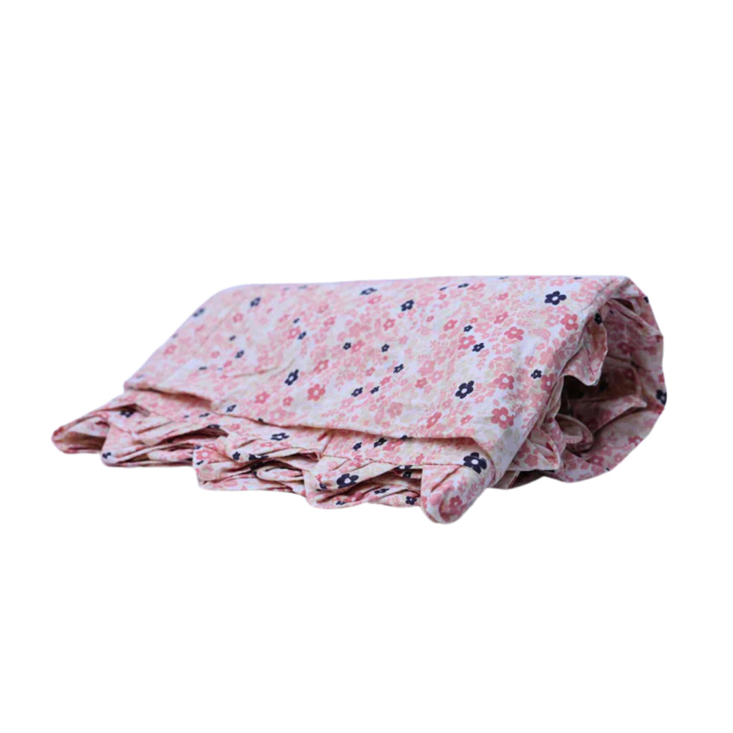SAKSHAM Traditional Handwoven Pink Cotton Blanket Pack of 1 No 7ft