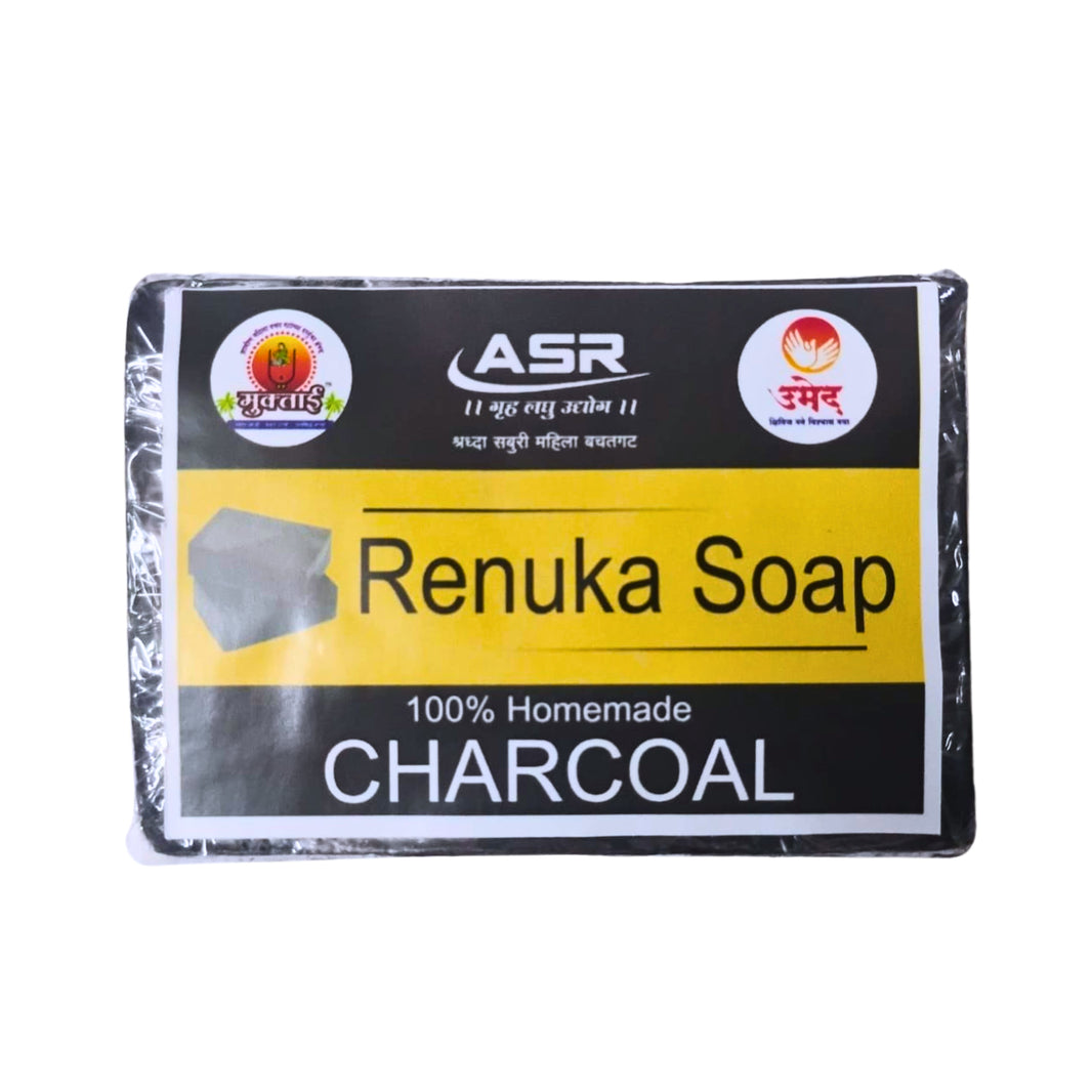 SHRADHA SABURI - Charcoal Soap 100 gm | Natural, Authentic, No Chemicals, No Artificial Color | 100 GM