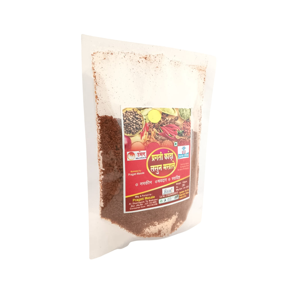PRAGATI, Onion Garlic Masale, Sakshi SHG, No Added Colours & No Preservatives, 100 Grams
