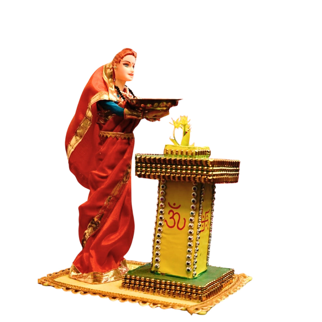 AADHAR MAHILA SHG – Handcraft Tulsi Set Handmade with Care, Premium Quality, Durable Design Pack of 1 Piece