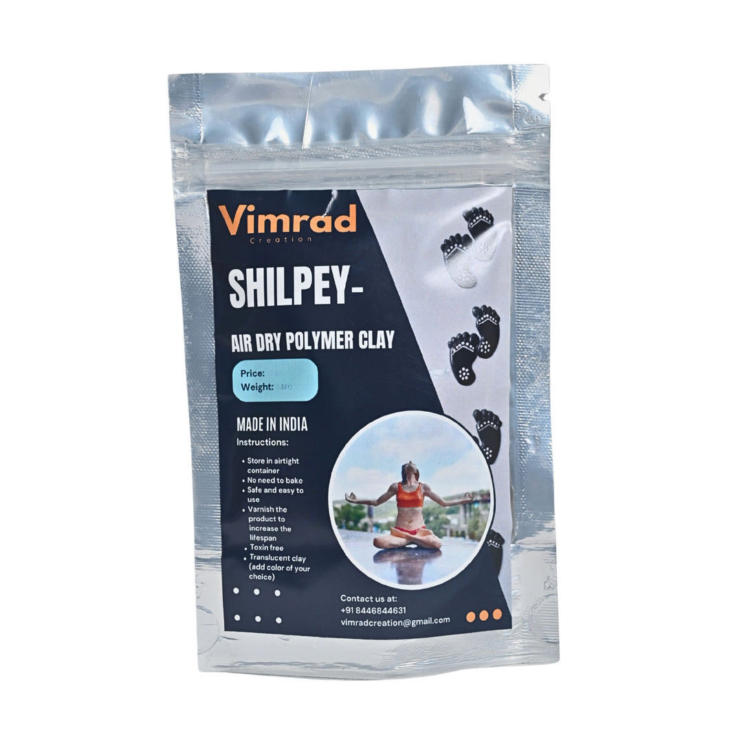 VIMRAD CREATION – Shilpy air dry Polymer clay - Smooth air dry texture, Easy to shape, Ideal for craft projects - Pack of 100 gm