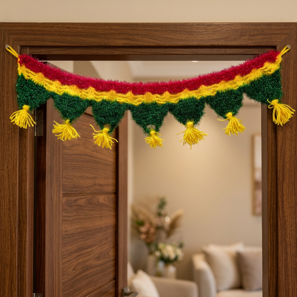 JANAI HASTKALA Decorative Door Hanging Pack Of 1 Piece Handcrafted Home Decoration Festive Entrance Decor