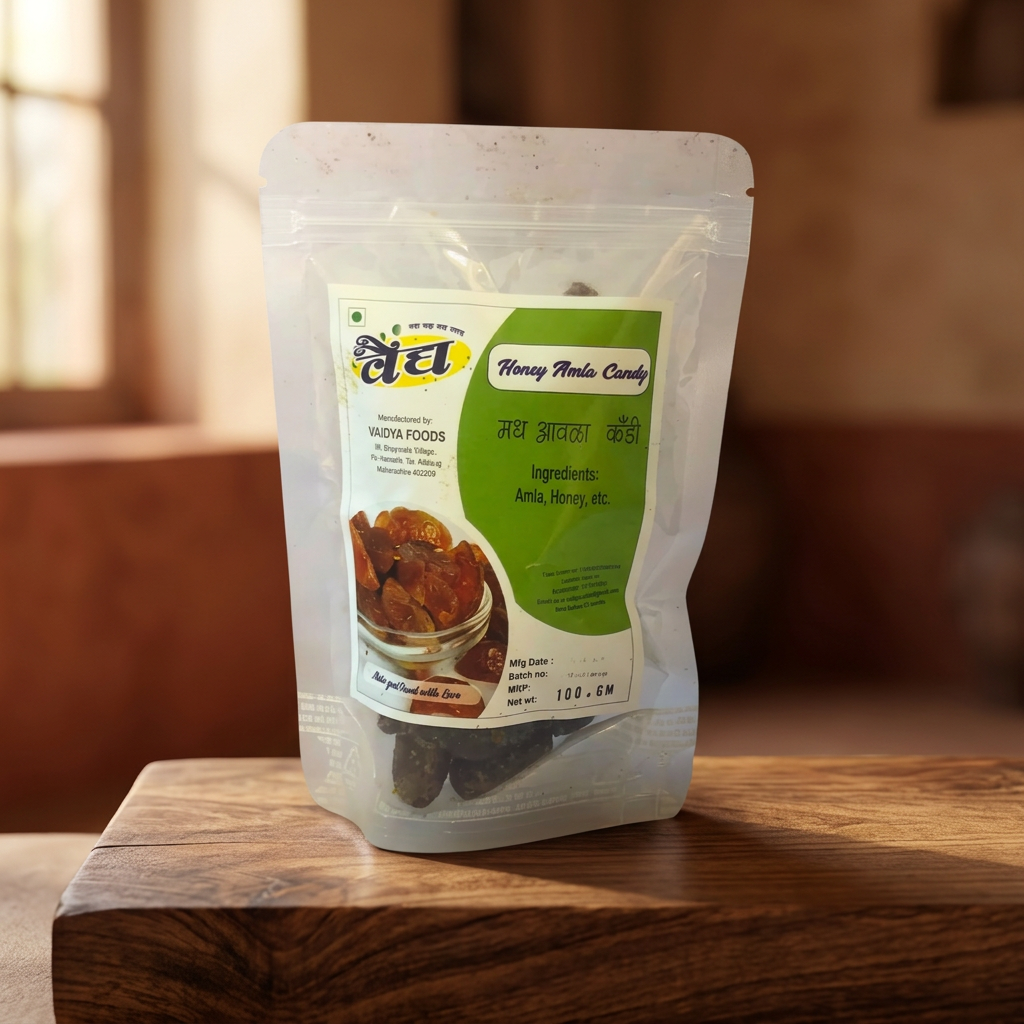 VAIDYA Honey Amla Candy, 100 g | No Artificial Flavour