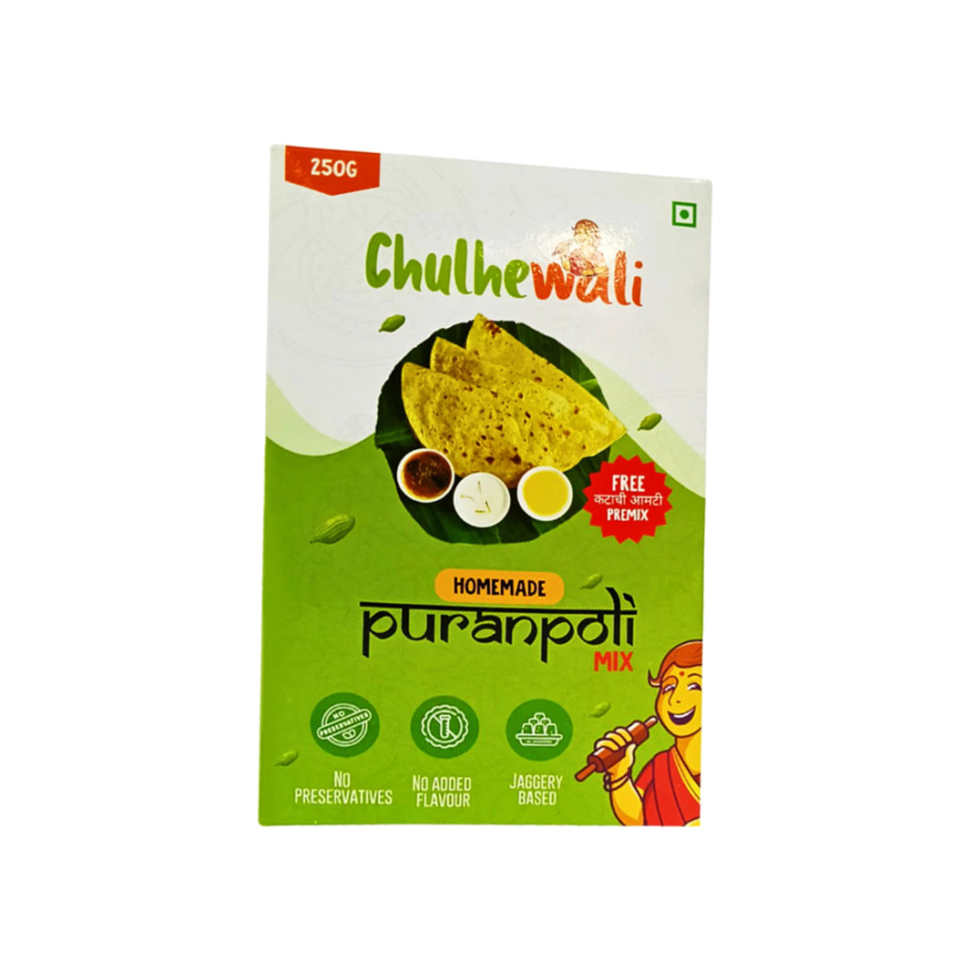 CHULHEWALI Puran Poli Premix, Durgamata SHG, Natural, Chemical Free, Pack of 250 gm