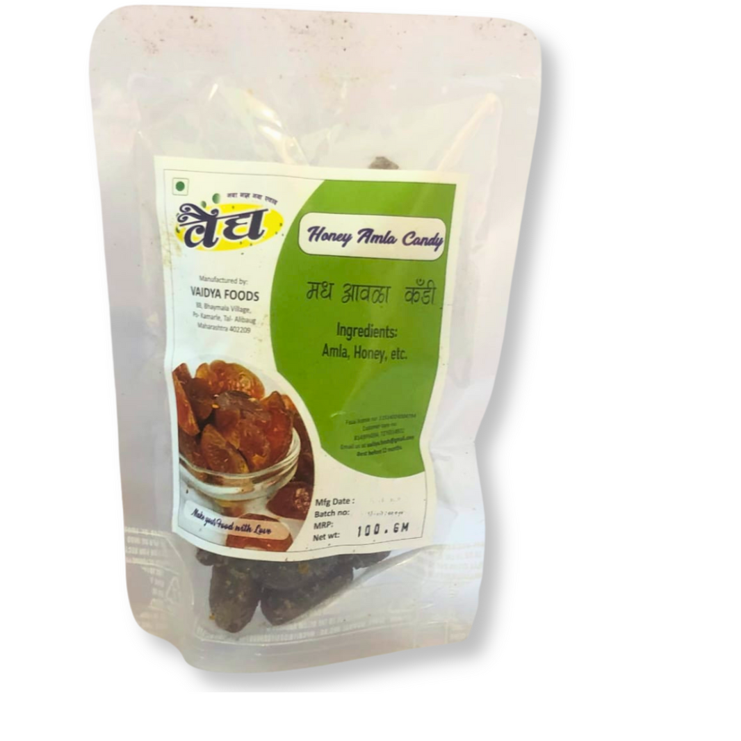 VAIDYA, Honey Amala Candy, Made By Natural Ingredients, No Artificial Flavour, Pack of 100 gm