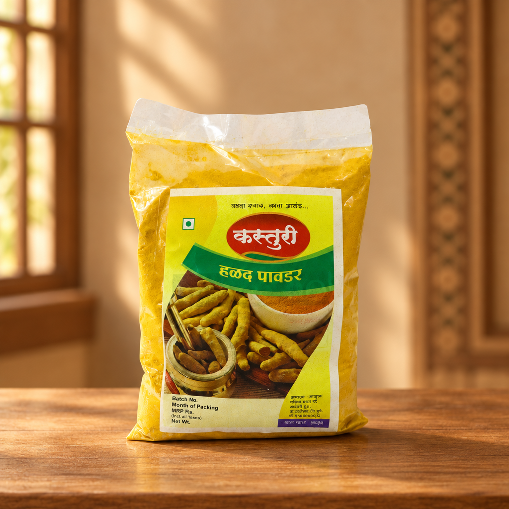 KASTURI , Turmeric Powder, No Added Colours & No Preservatives, Pack Of 200 gm