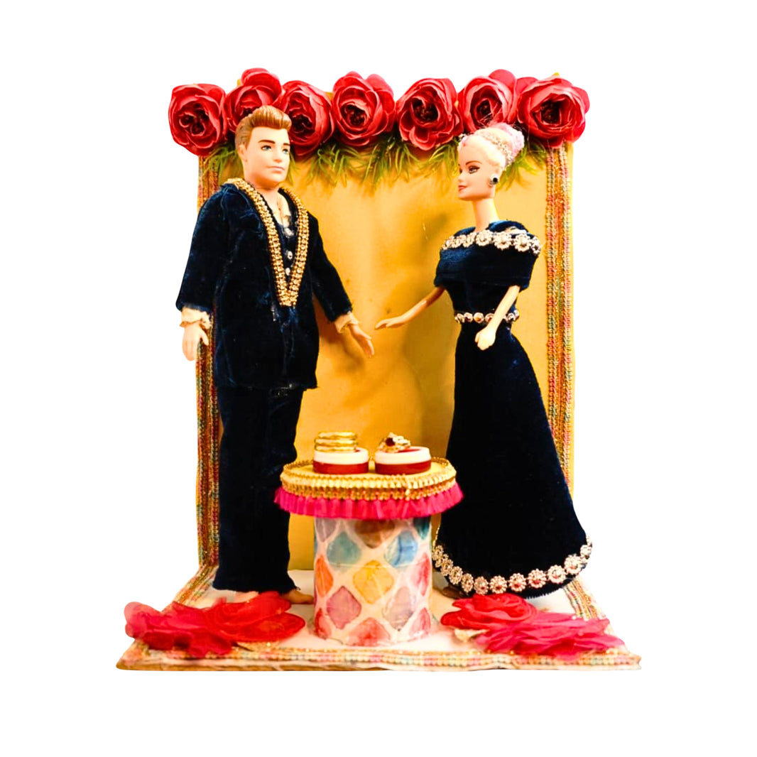 AADHAR MAHILA SHG – Handcraft Engagement Couple Set Handmade with Care, Premium Quality, Durable Design Pack of 1 Piece