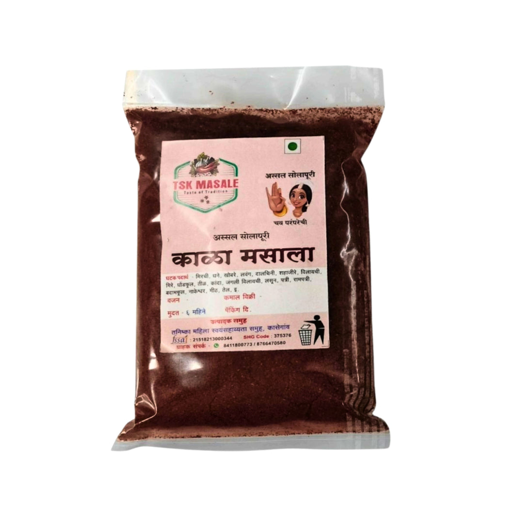 TANISHKA Kala Masala Dark Roasted Maharashtrian Spice Blend Strong Aroma Deep Flavour For Curries Vegetables 1000 gm
