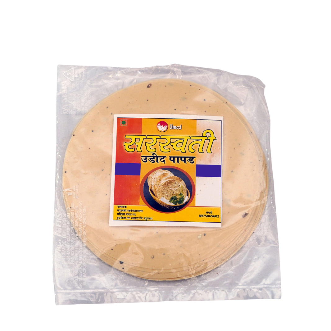 SARSWATI Udid Papad Pack of 1000 gm Traditional Crispy Urad Dal Papad Meal Accompaniment