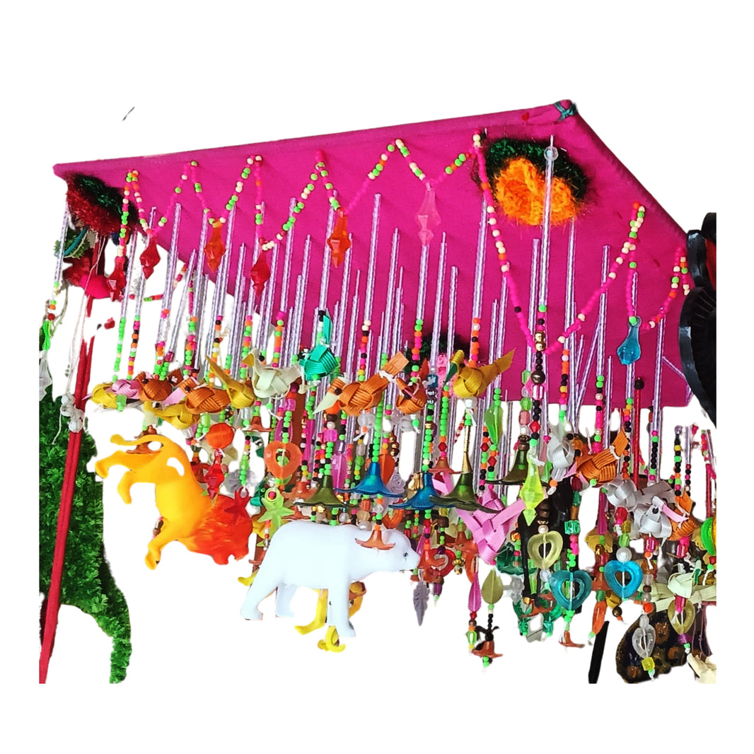 JANAI HASTKALA Bull Bashing Pack Of 1 Piece Rural Theme Decorative Artwork Traditional Display