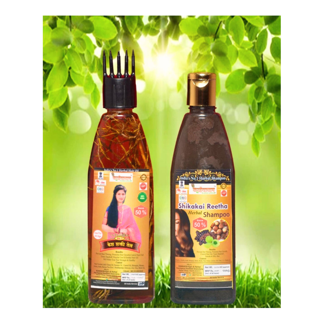 SAVITRIBAI PHULE – Hair Oil 100 Ml & Shampoo 100 Ml Combo | Cold Pressed, Pure, Healthy, Traditional Aroma | Combo Pack of 100 ML + 100 ML