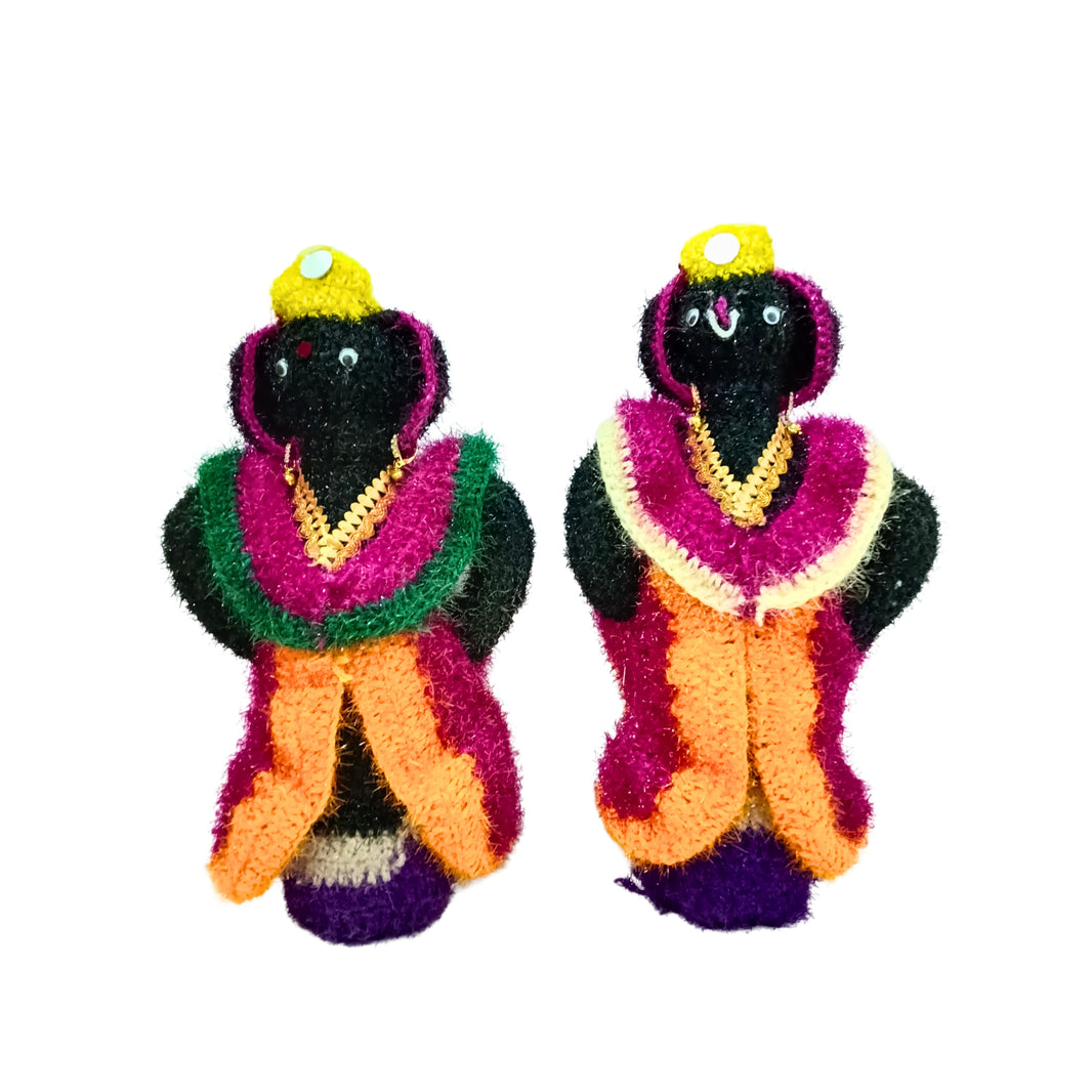 DNYANESHWAR MAULI Woolen Vitthal Rukhmini, Made By Dnyaneshwar Mauli SHG, Pack Of 1 Piece