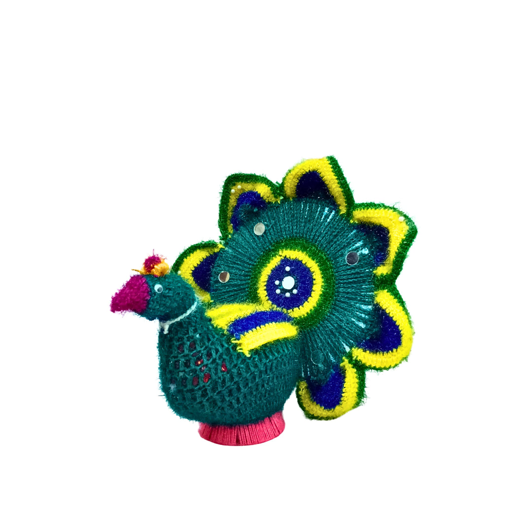DNYANESHWAR MAULI Woolen Peacock, Made By Dnyaneshwar Mauli SHG, Pack Of 1 Piece