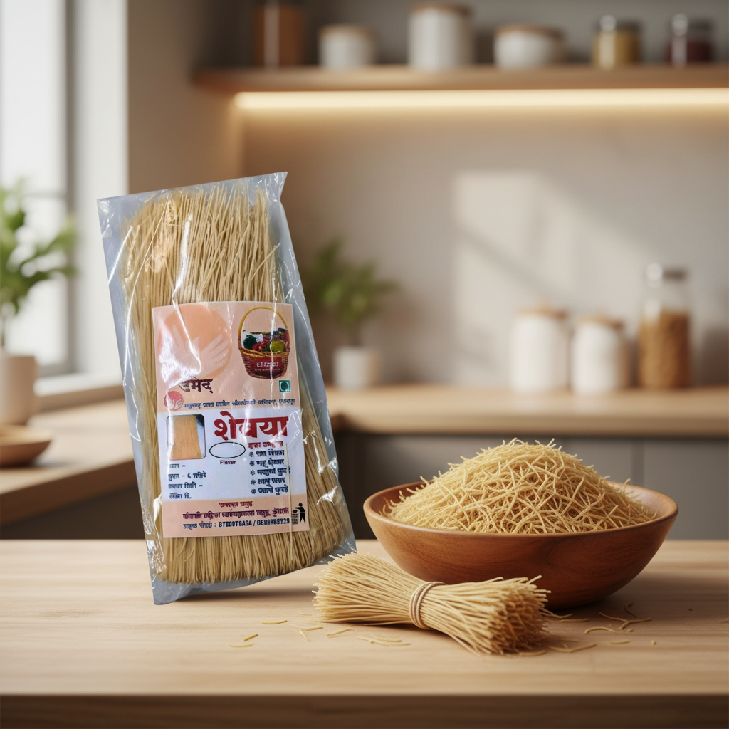 SHREE SHAKTI Shevai Traditional Noodle Style Food Easy And Quick To Cook Suitable For Breakfast Dishes Made By Shree Shakti Mahila SHG 1 kg