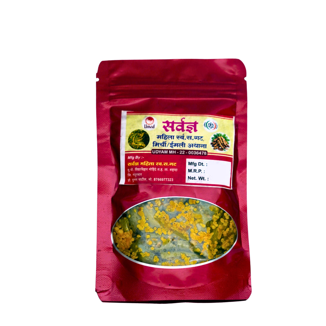SARVADNYA Chinch Lonche Pack of 200 gm Traditional Tamarind Pickle Tangy Spicy Indian Pickle