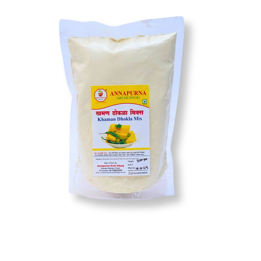 ANNAPURNA, Khaman Dhokla Premix,Jagdamba SHG, Natural Ingredients, No Artificial Chemical, Pack of 500 gm