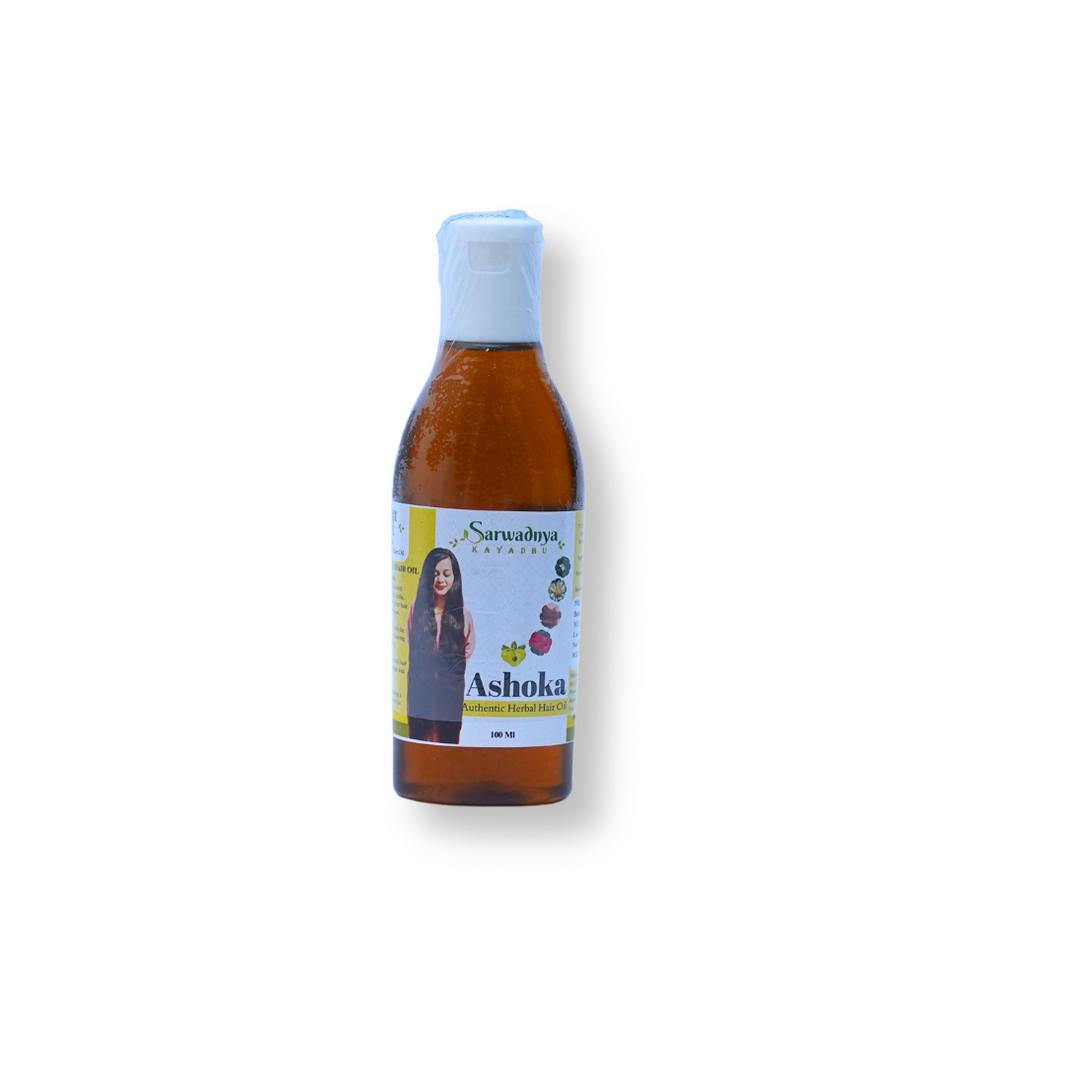 SARVADNYA Ashoka Hair Oil, Natural Ingredients, No Artificial Content, Pack of 100ml